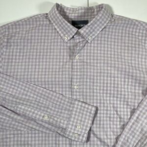 Bonobos Shirt XL Light‎ Purple Check Standard Fit Button Down Long Sleeve